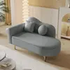 Mejora de apartamento pequeño: sofá otomana de almacenamiento, sillón reclinable estilo europeo, área de espera de tienda de ropa, sofá reposapiés moderno