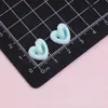 Macaron brillante líneas huecas corazón resina accesorios pegamento crema llavero bricolaje materiales para collar de mascota