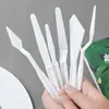 Set de 6 Raspadores de Plástico para Pintura, Espátulas para Paleta de Pintura al Óleo, Herramientas de Pintura Artística para Estudiantes, Set de Herramientas Raspadoras Ecológicas para Mezclar Colores