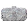 Jiaxili [Diamante] Indústria Pesada Socialite Luxo Clutch Diamante Cheia de Strass Bolsa de Noite Cerimônia Nupcial