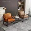 Nueva Silla Sofá Individual de Hierro Forjado de Lujo Ligero para el Hogar, Sala de Estar, Dormitorio, Silla de Influencer Moderna para Café, Silla de Negociación