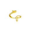 Anillo de cola de dragón del año del zodíaco de estilo chino para mujer, ligero, de lujo, con temperamento, dragón del zodíaco, regalo de Año Nuevo 2024, anillo ajustable