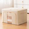 Caja de Almacenamiento para Ropa del Hogar Tela Oxford Caja de Almacenamiento Visual Plegable Caja para Edredones Canasta para Mudanzas y Empaque