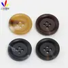 Botões de Resina Flor de Vareta com Quatro Furos e Bordas Chanfradas para Ternos, Botões de Casaco, Botões de Trench Coat, em Estoque