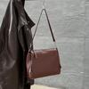 Bolsa Feminina de Couro de Vaca de Primeira Camada, Transfronteiriça Europeia e Americana Diagonal Ombro Diagonal Comutando Bolsa Tote, Axila Couro Genuíno Bolsa Macia