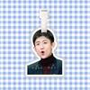 Zhang Yishan etiqueta de bagagem mochila pingente corrente pendurada enfeite etiqueta pendurada em torno do TikTok