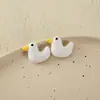 Boneca de coelho patinho de crochê boneca de algodão sapato e chapéu bolsa chaveiro decorativo acessórios broche de pelúcia diy acessórios
