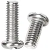 Tornillos de Acero Inoxidable 304 con Cabeza Redonda Phillips, Tornillos de Cabeza Plana Phillips, Tornillos al por Mayor M2M2.5M3M4M5