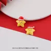 Desenho Animado de Natal Boneco de Neve Homem de Gengibre Resina Patch DIY Feito à Mão Capa de Celular Decoração de Copo d'Água Pequenos Acessórios