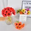 Decoración de Flor de Amapola de PU Simulada, Accesorios para Arreglos de Flores Falsas, Fabricante de Flores Artificiales al por Mayor