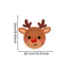 Christmas Series Party Disposable Special-Shaped Paper Plates and Decorative Party Supplies Set