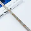 Cuerda de Tira de Vidrio Tubo Redondo de Pedrería Transfronteriza Accesorios para Joyería Accesorios para Ropa Línea de Corbata de Moño Tubo de Pedrería Venta al por Mayor