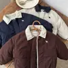 Roupas Infantis de Algodão 2025 Estilo Outono e Inverno Jaquetas da Moda para Meninos e Meninas Jaquetas Baseball com Gola de Desenho de Cachorro Venda por Atacado