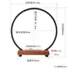 Estante de Exhibición para Licores Anillo de Lámpara Adornos Base de Madera Maciza Estatuas de Buda DIY Colocación de Cosméticos Accesorios para el Hogar Compañero de Mano Gundam