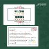Inglés Simple Tarjeta de Posventa Tarjeta de Felicitación Plegable Vale de Regalo de Acción de Gracias Servicio Impresión de Tarjeta de Papel Plegable Tarjeta Pequeña Carta de Agradecimiento