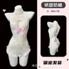 Profundamente romântico, fofo e macio, em formato de coração, com decote abotoado, revelando o colo, amarração de borboleta na cintura, revelando os quadris, vestido de noite cheongsam sexy