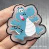 Muestra en Stock Pulsera de Cocodrilo Quirky de Colores de Caramelo para Niños con Etiqueta de Plástico Brillante, Sello de Silicona Lavable, Accesorio para Ropa
