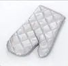 Guantes Espesos de Algodón Puro para Horno de Microondas Guantes de Aislamiento Térmico de Alta Temperatura Guantes para Hornear Anti-quemaduras Guantes para Hornear