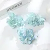 Flores Artificiales K con Bordes Quemados, Materiales Hechos a Mano para DIY, Accesorios para el Cabello, Combinación para Hanfu, Flores Falsas para Decoración del Hogar