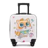 Maleta Infantil de 18 Pulgadas con Ruedas Universales Estilo Trolley Candado de Contraseña para Estudiantes Maleta de Viaje de Dibujos Animados para Equipaje de Mano Se Puede Imprimir con Logo