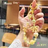Nuevo Colgante Llavero Sanrio Cadena de Cuentas Dibujos Animados Cadena para Teléfono Llavero de Bolso Versión de Transmisión en Vivo Xiaohongshu