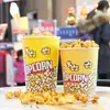 Cubo de Palomitas Desechable Cubo de Papel Personalizado Empaque de Grado Alimenticio Empaquetado Cine Caja Especial Engrosada