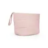 Nueva Bolsa de Maquillaje de Viaje de Color Sólido de Gran Capacidad Bolsa de Almacenamiento de Artículos de Tocador Impermeable de Nicho Bolso de Mano Tipo Chaqueta de Plumas de Nube
