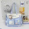 Bolso de Hombro Individual de Gran Capacidad con Bloques de Color Nuevo Lindo Bolso de Mano Suave para Chicas Jóvenes Bolso Cruzado Bolso de Tutoría de Alto Valor para Estudiantes