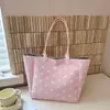 Bolsa de Lona Grande de Lunares Transfronteriza 2026, Bolso de Hombro de Compras Estilo Casual, Artístico, Moda Ins para Todas las Estaciones