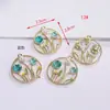 Colgante Pequeño con Anillo de Diamante, Gorro de Navidad, Abeja, Perla, Dijes Cuadrados y Redondos, Aretes DIY, Accesorios para Orejas, Accesorios para Collares