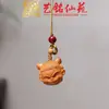 Pulsera Artesanal de Madera con Semillas de Cascabel, Cascabel de Agitar a Mano, Carrillón de Viento de Cáscara de Fruta de los Deseos, Colgante para Bolso, Llavero para Teléfono