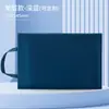 Bolso de Lona Morandi A4 de Doble Capa de Gran Capacidad para Documentos Bolsa de Almacenamiento para Exámenes Estudiantiles Bolsa de Archivo con Cremallera de Mano