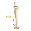 Fabricante de Conjunto de Chuveiro Todo em Cobre Transfronteiriço Fornecimento Direto Lavatório de Pedestal Chuveiro Torneira de Banheira Vertical Quente e Frio