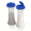 Venta Caliente Transfronteriza de Amazon Botella Aspersora de 2 Piezas Botella de Plástico para Condimentos Aspersor de Polvo Botella para Especias Pimienta