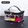 Bolsa Cosmética de Camada Dupla 2022 Celebridade da Internet Nova Bolsa Satchel Transparente Multifuncional Armazenamento Cosméticos Grande Capacidade