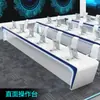 Mesa de Conferencia sin Papel, Consola de Operación de Monitoreo, Consola de Control de Centro de Comando, Mesa de Control Central Doble Seguridad, Escritorio Curvo de Despacho