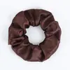 Scrunchies Europeus e Americanos Transfronteiriços 58 Cores Elásticos de Cabelo de Cetim Brilhante Elásticos de Cabelo de Cetim Simples de Cor Sólida Elásticos de Cabelo para Rabo de Cavalo Alto para Mulheres