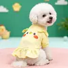 Ropa para perros, falda fina y bonita con dibujos animados, primavera y verano, nueva ropa para mascotas y gatos, explosiones de fábrica de pelo