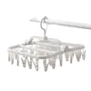 Estante de Secado Multi-clip Dormitorio Estudiante Bebé Ropa Gancho Función Estante Hogar Secado Calcetines Ropa Interior Colgante D