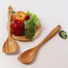 [Ventas directas de fábrica] elegante y sencillo juego de utensilios de cocina de bambú de tres piezas con sartén antiadherente y cuchara, juego de vajilla al por mayor