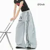 Pantalones Casuales con Estampado de Letras para Exteriores para Hombres y Mujeres, Pantalones Largos Deportivos Ligeros Transpirables Retro de Verano, Pantalones de Pierna Ancha Sueltos de Marca de Moda