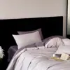 Lujoso juego de cuatro piezas de algodón de fibra larga 100S de alto número de hilos, funda de edredón de satén jacquard sedoso de algodón puro, sábana bajera y sábana de cama