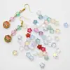 Cuentas de Estrella de Cinco Puntas Pulsera de Cuentas Sueltas Accesorios Pulsera con Cuentas Hecho a Mano Material DIY Cuentas Pintadas a Mano Accesorios de Joyería para Colgar en el Coche