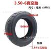 Neumático de Vacío 3.50-6 Resistente al Desgaste y Engrosado para Patinete y Triciclo