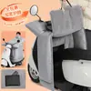 Manta cortavientos y calentadora de cuello para patinete eléctrico, forrada de forro polar y engrosada para el calor invernal, manta cortavientos impermeable para motocicleta eléctrica