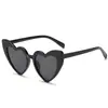 Nuevas Gafas de Sol con Forma de Corazón para Mujer, Gafas de Sol con Marco Grande de Corazón Color Melocotón, Moda Harajuku Soft Girl, Gafas Delgadas para Cara Grande