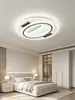 Lámpara ventilador sin aspas para sala de estar, nuevo modelo 2026, luz de techo integrada estilo lujo ligero para dormitorio principal