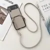 Moderna y Sencilla, Adecuada para Funda de Teléfono Móvil Samsung Zflip5, Plegable Hacia Arriba y Hacia Abajo, Zflip3 Estilosa Japonesa y Coreana Flip6 Anti-Caídas