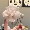 Nuevo Accesorio para el Cabello 2026: Peine para el Cabello de Niña con Malla de Flores, Diamantes Brillantes y Perlas, Diseño Único, Pinza para el Cabello Versátil