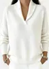 Suéter de Punto Holgado de Manga Larga con Cuello en V para Mujer Estilo Old Money Nuevo Otoño/Invierno 2026 desde la Fábrica Original